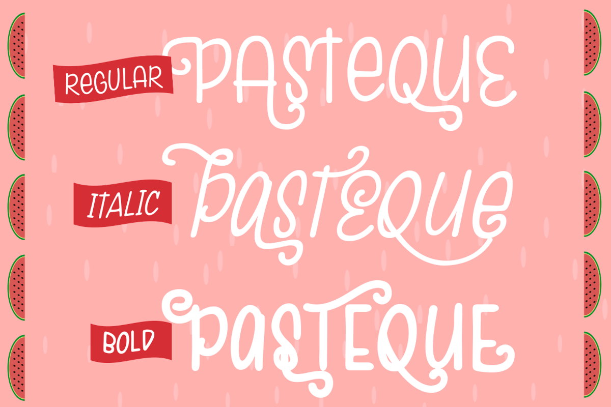 Pasteque Family preview 3
