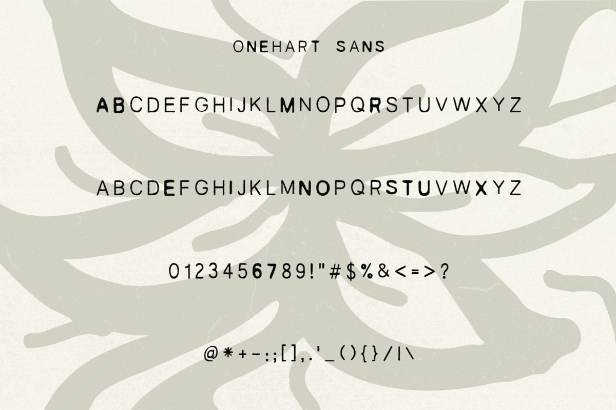 Onehart Script & Sans, a Script Font by The Branded Quotes (Photo 6 of 8)