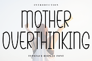Mother Overthinking, a Sans Serif Font by InermediaSTUDIO (Thumbnail 1 of 7)