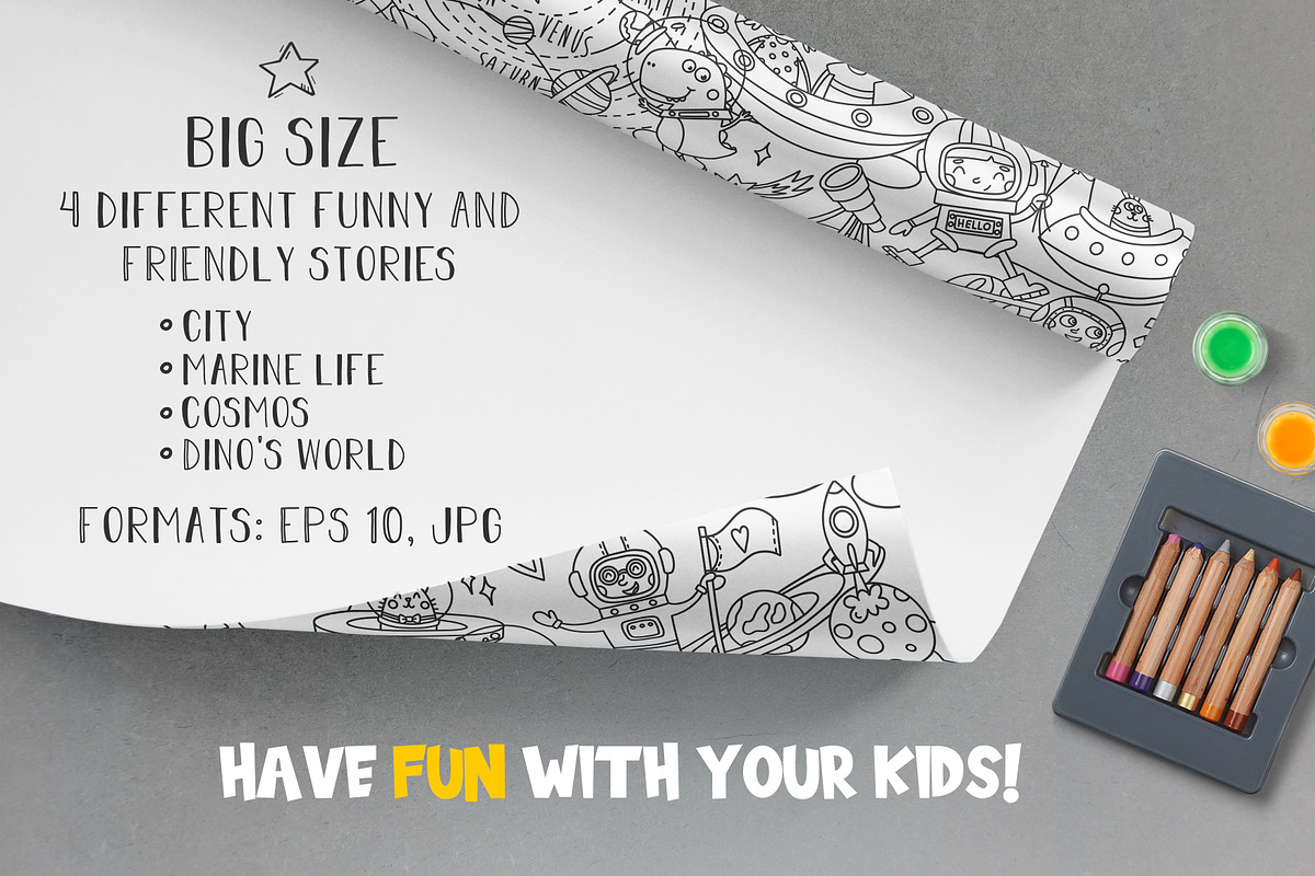 COLORING Book for Kids Pages, an Animal Illustration by Alisa Fimen Design (Photo 2 of 9)