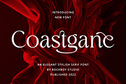Coastgane - Modern Stylish, a Serif Font by RockboyStd (Thumbnail 1 of 12)