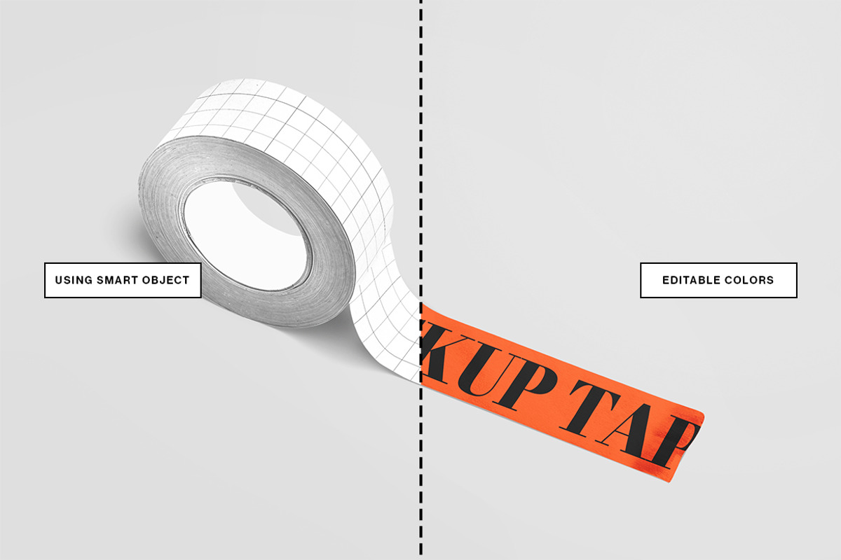 Orange Tape Mockup, a Product Mockup by sagesmask.com (Photo 2 of 3)