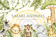 Safari animals, an Animal Illustration by NellyaEgorova (Thumbnail 1 of 11)