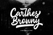 Carlhes Browny, a Script Font by sizimon (Thumbnail 1 of 7)