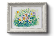 SALE! Watercolor daffodils flowers, a Decorative Illustration by MaryAmi (Thumbnail 2 of 3)