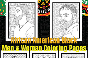 African American Black Man and Woman
