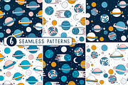 Space illustrations & patterns, an Illustration by Nastya Tkachova (Thumbnail 8 of 9)