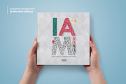 Square Book Mock-Up Set, a Books & Magazine Mockup by PuneDesign (Thumbnail 3 of 11)