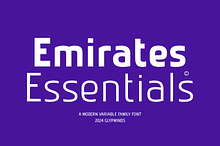 Emirates Essentials Font