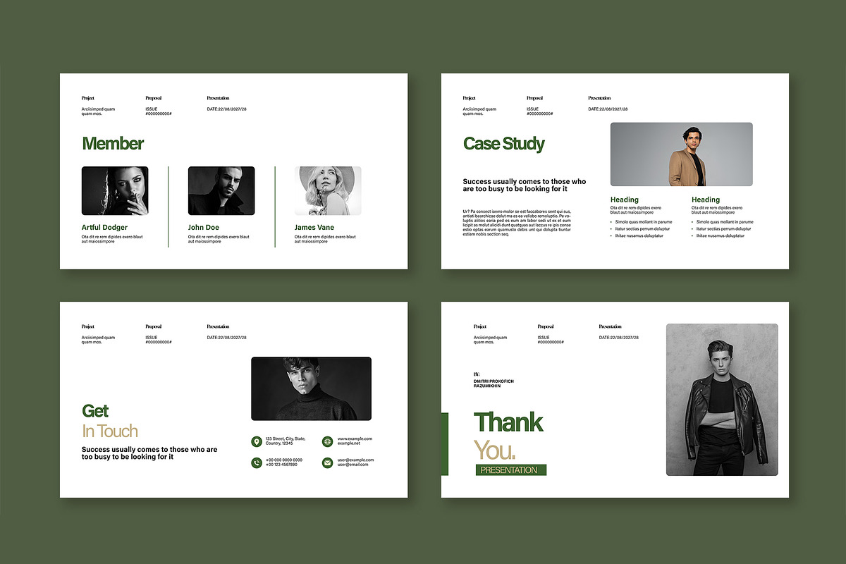 Modern Minimalist Business Project, a Presentation Template by Mighty-Slide (Photo 5 of 5)