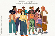 Diverse Women Illustration Pack, a Person Illustration by Motion-Box (Thumbnail 3 of 11)