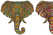 Vector elephant set, an Animal Illustration by IreneArt illustrations (Thumbnail 3 of 8)
