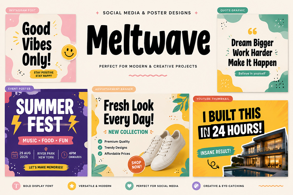 Meltwave, a Script Font by Wow Magic (Photo 5 of 6)