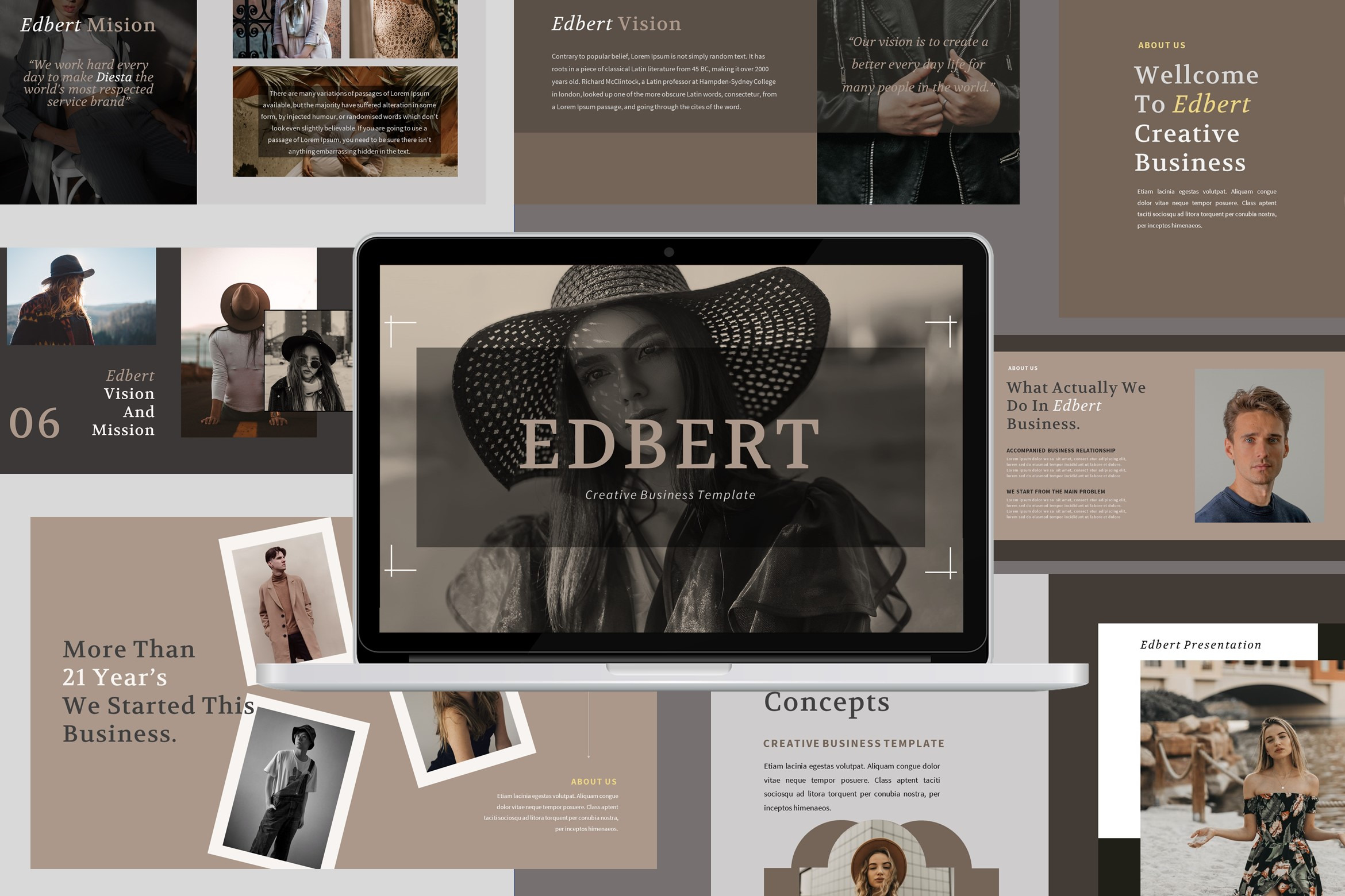 Edbert GoogleSlide Presentation, a Presentation Template by Font Kingdom