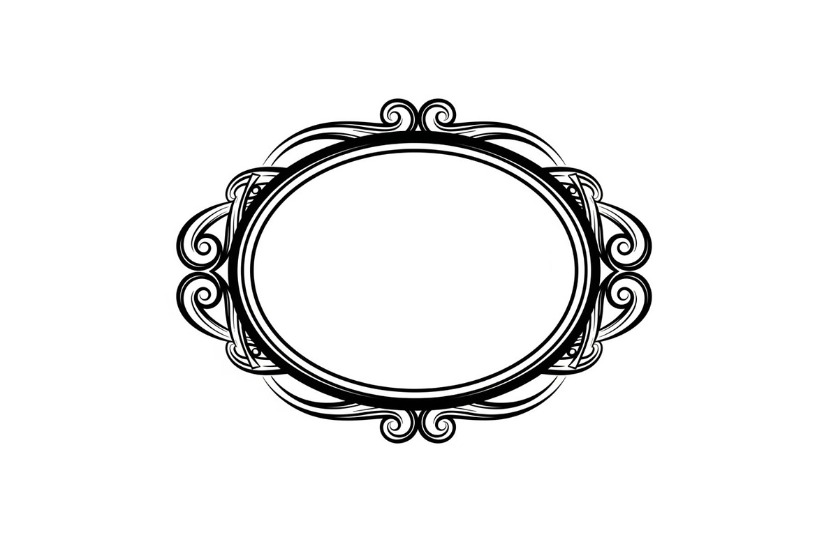 Vintage Oval Frame Vector Bundle, an Illustration by musafir_fashion (Photo 26 of 31)