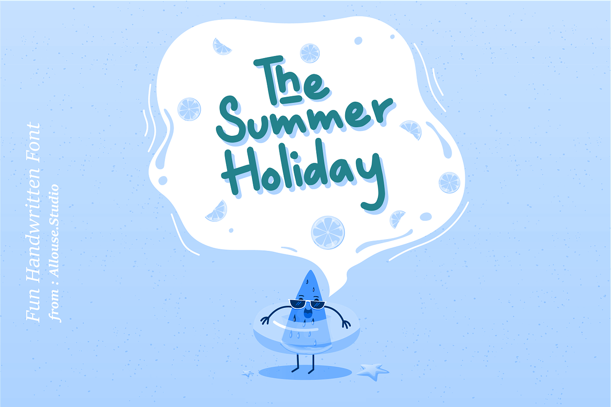 The August - Fun Handwritten Font, a Symbol Font by Allouse Studio (Photo 9 of 11)