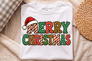 Merry Christmas PNG, Retro Patterned, a Seasonal Illustration by Libby Wishes (Thumbnail 4 of 4)