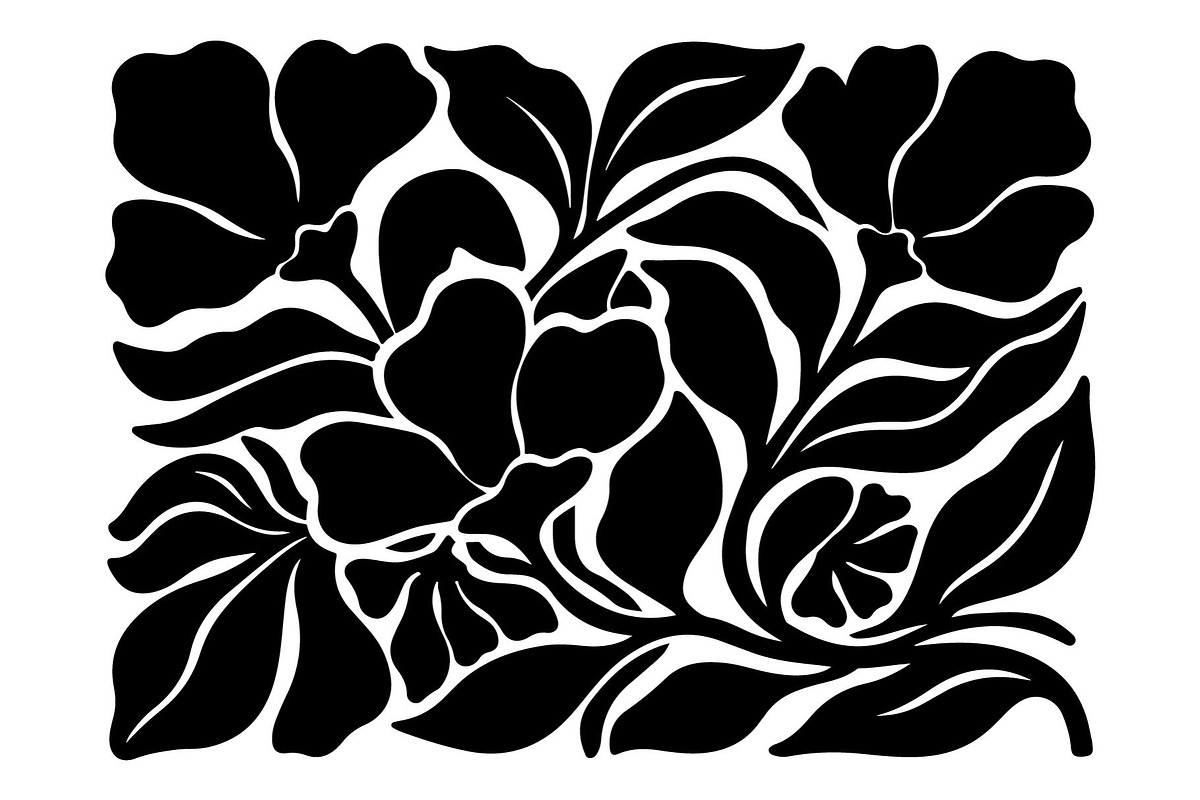 Floral Ornamental Silhouette Bundle, an Object Graphic by hafijul (Photo 3 of 4)