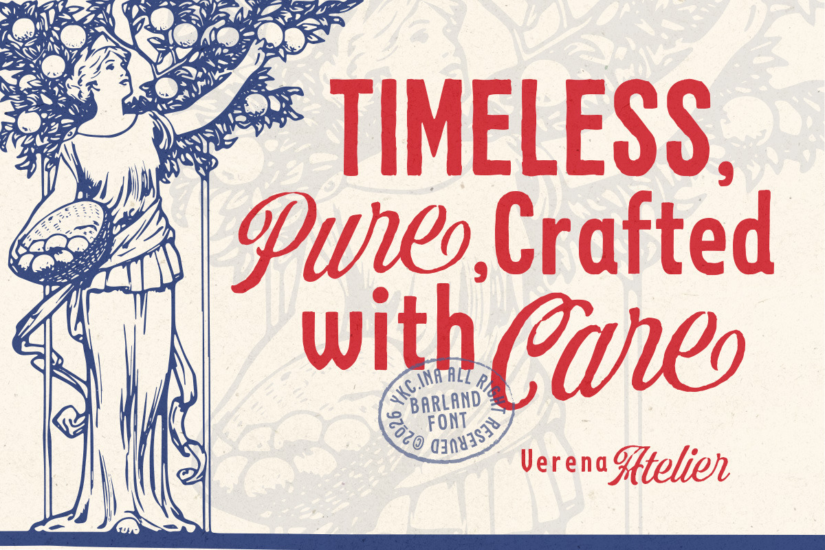 Barland – Handmade Font Duo, a Script Font by Letterhend Studio (Photo 4 of 10)