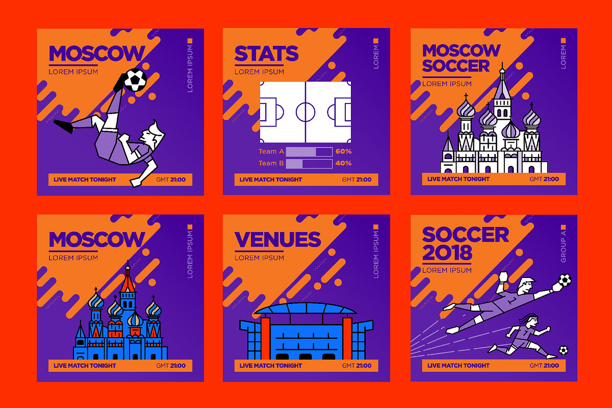 23 Modern Football Layout Designs, a Social Media Template by Kursat Unsal (Photo 3 of 12)