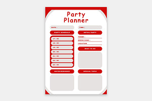 CANVA Party Planner