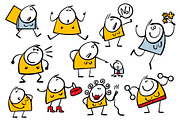 Cartoon women set 1., a Person Illustration by eka panova (Thumbnail 3 of 6)