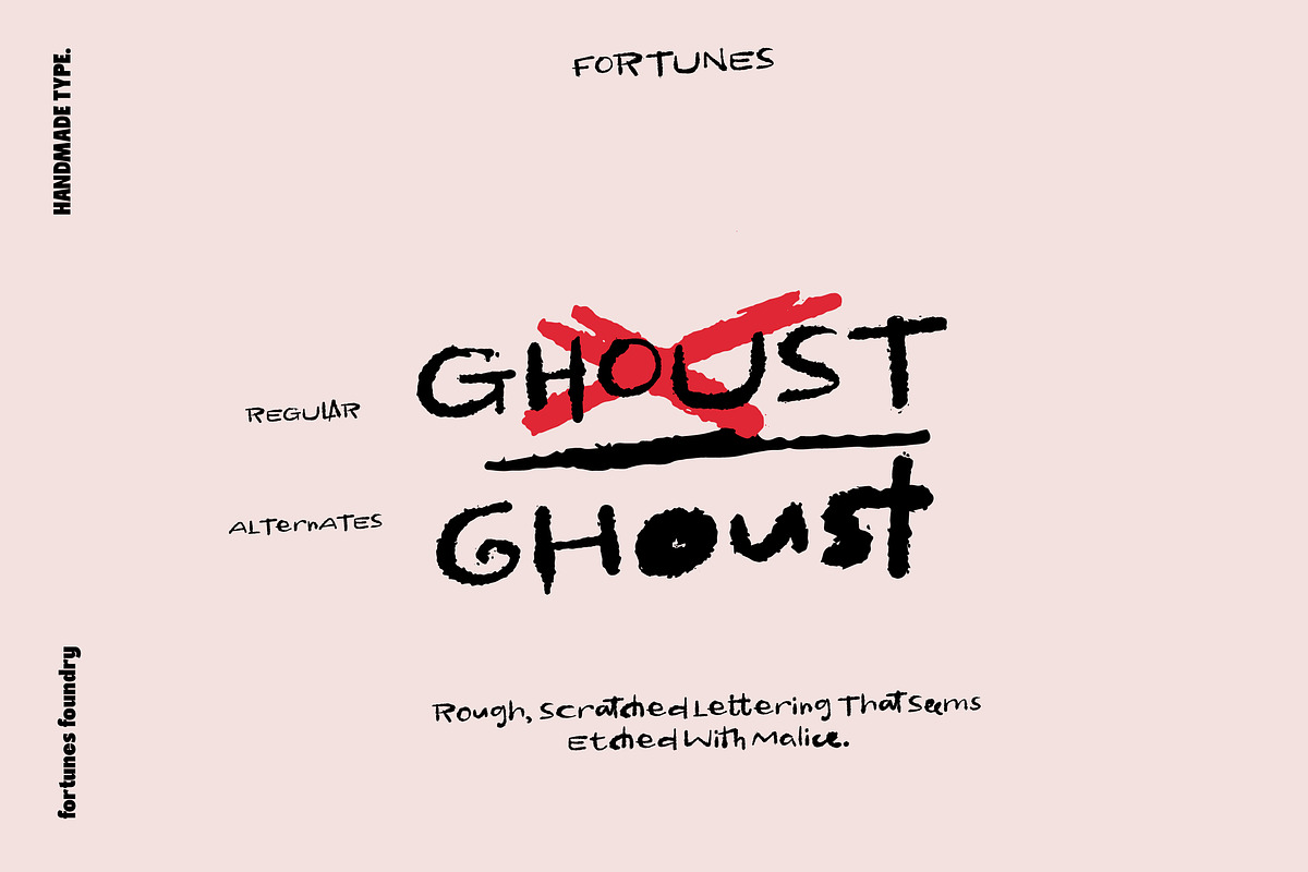 Ghoust Handwritten, a Handwritten Font by Fortunes Co (Photo 4 of 12)
