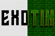 Exotic 3D editable text effect, a Layer Style Add-On by Hello Muh (Thumbnail 2 of 2)