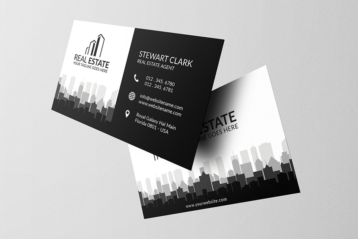 Real Estate Business Card Template, a Business Card Template by Shahjhan (Photo 1 of 2)