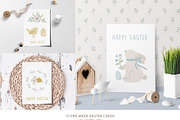 Easter BUNNY clipart & pattern, an Animal Illustration by polikarpovaart (Thumbnail 8 of 10)