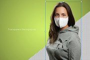 Face Mask Mockup v2, a Household Mockup by 2dsight (Thumbnail 3 of 8)