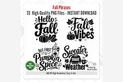 Fall Phrases PNG Bundle, a Seasonal Illustration by Tanya Kart (Thumbnail 8 of 8)