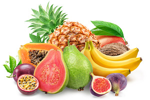Fresh exotic tropical fruits., a Food & Drink Photo by Volff