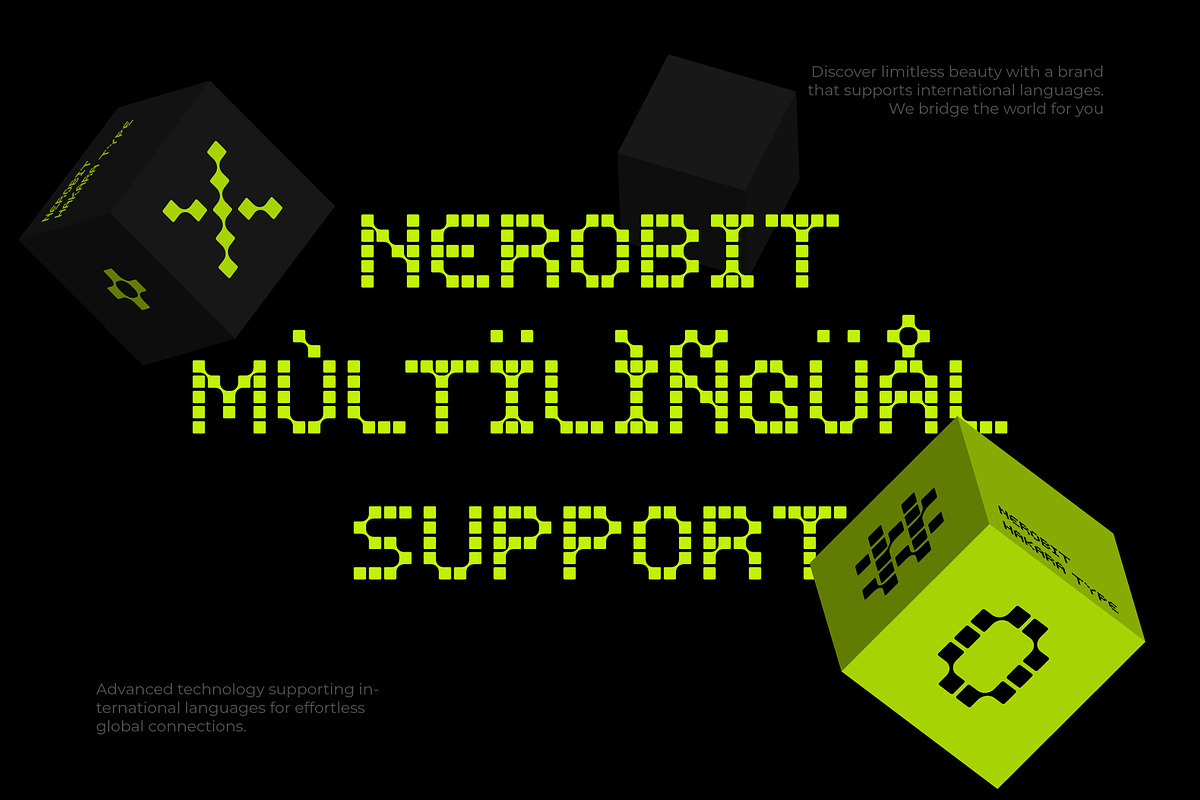 Nerobit - Pixel Typeface, a Sans Serif Font by Hakara Type (Photo 8 of 9)