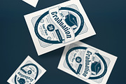 Vintage Modern Graduation Invitation, an Invitation Template by graphicook (Thumbnail 3 of 3)