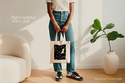 Aera Tote Bag Mockups, a Packaging Mockup by Salt Color Studio (Thumbnail 6 of 9)