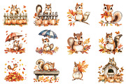 Autumn Eastern Chipmunk Sublimation, an Illustration by CitraGraphics (Thumbnail 3 of 6)