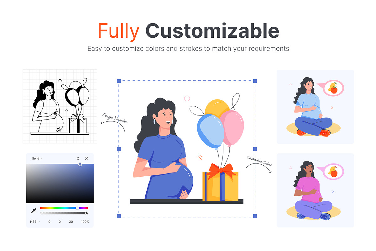 Pregnant Woman Icons, a Duotone Icon by Vectors Market (Photo 3 of 13)