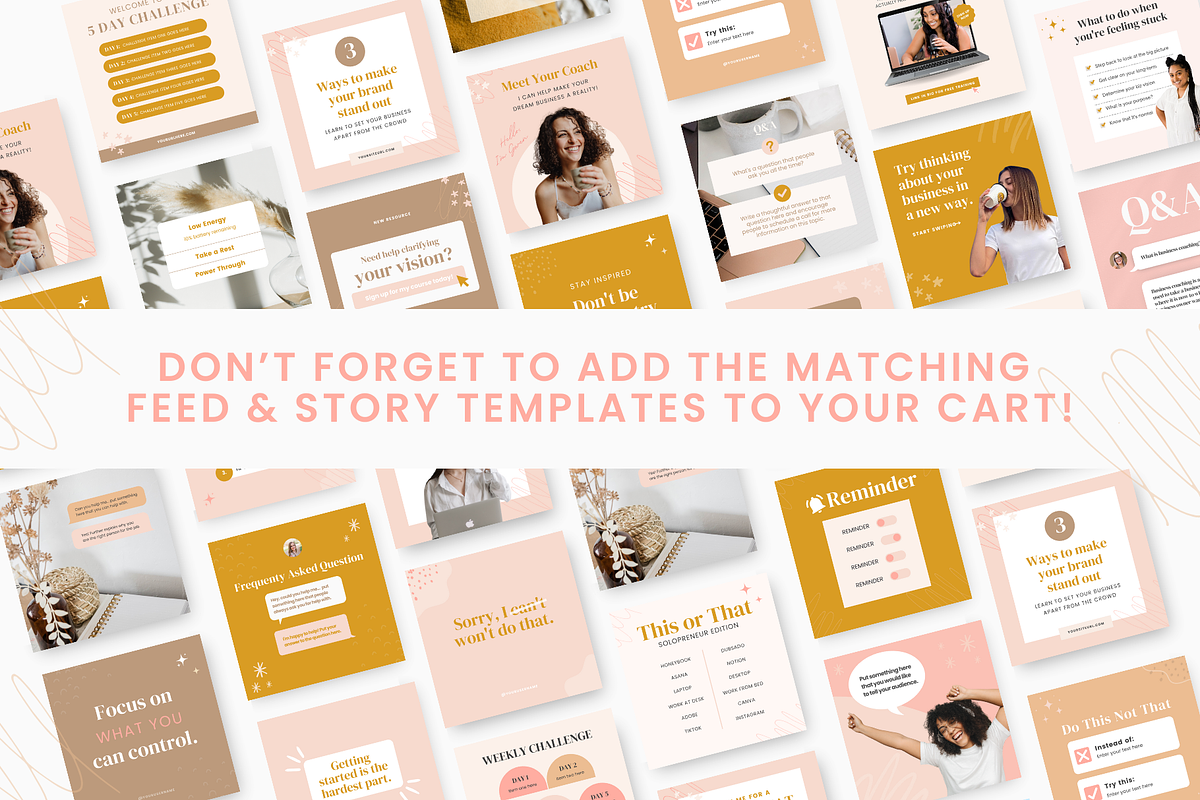 Boho Coach Instagram Carousel Canva, a Social Media Template by Ciera Design Templates (Photo 9 of 9)