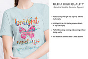Bella Canvas 3001 T-shirt Mockup, a Print Template by BrightMockups (Thumbnail 3 of 3)