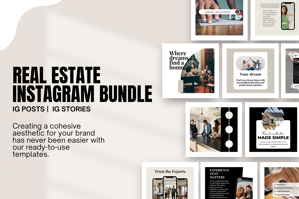 Real Estate Instagram Post Template, a Social Media Template by EliteMatidi (Photo 2 of 8)
