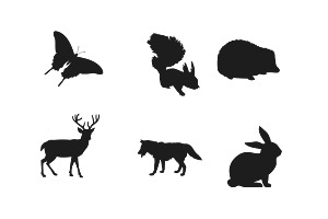 Animal Silhouettes Set 1 Procreate