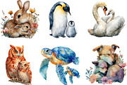 Mother's Day Clipart, Mama and Baby, an Illustration by Designking (Thumbnail 3 of 5)