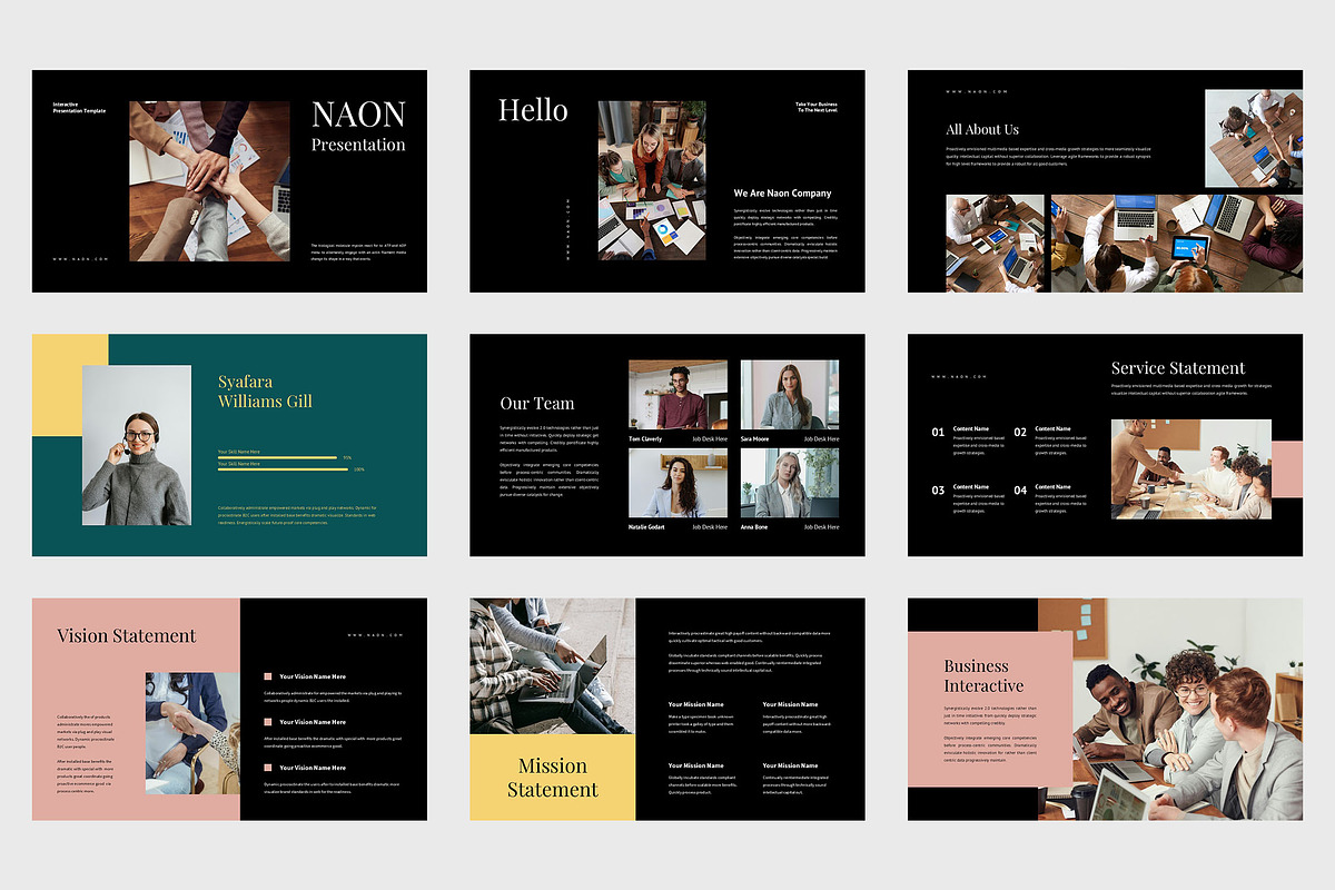 Naon : Interactive Agency Powerpoint, a Presentation Template by Punkl Camp (Photo 6 of 9)