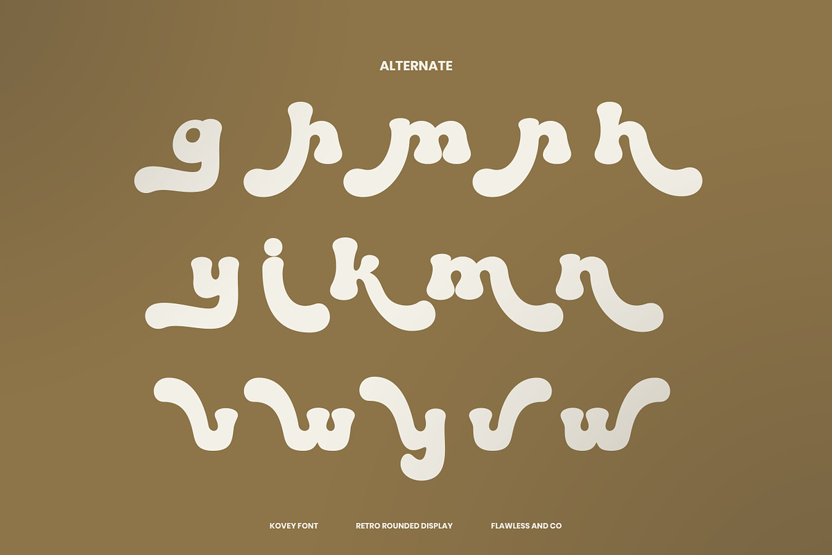 Kovey - Retro Display Font, a Font by Flawless And Co (Photo 9 of 10)