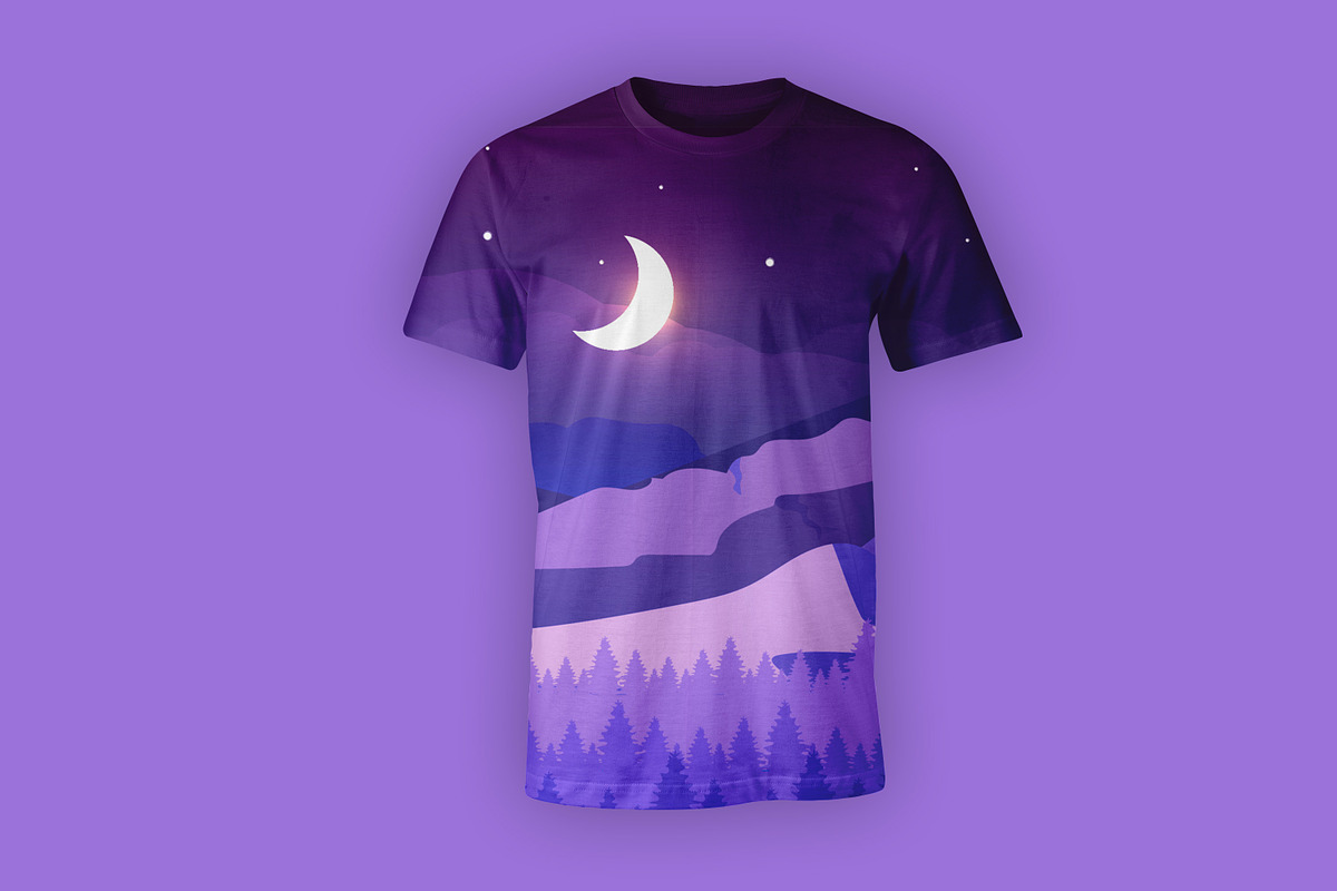 Moon Night Landscape, an Empty State Illustration by Digital Studio (Photo 6 of 7)