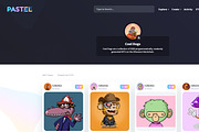 Pastel NFT marketplace HTML template, a Bootstrap Template by IG Design (Thumbnail 8 of 11)