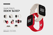 Apple Watch Mockup Set, a Wearable Device Mockup by Country4k (Thumbnail 1 of 4)
