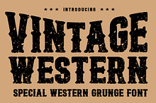 Vintage Western Grunge Font