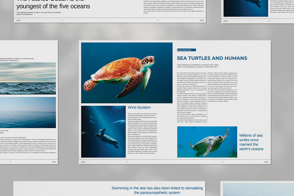 Nature Magazine Layout, a Magazine Template by Boris Cupac